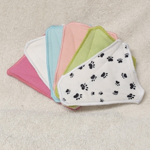Reusable Dog Insert Diaper Liner Washable Pads For Female Cotton Flannel Set of 6
