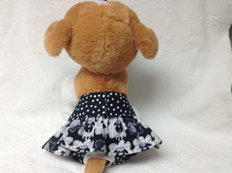 Female Dog Diaper Bitch Britches Girl Pet Panties Wrap Puppy Training Pants Skirt Size XSmall Small Or Medium Sheep Fabric
