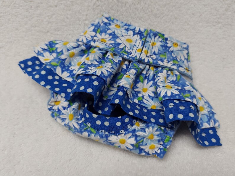 Female Dog Diaper Britches Pet Panties Wrap Skirt Size XSmall To 5XLarge Floral Fabric Many Colors image 9