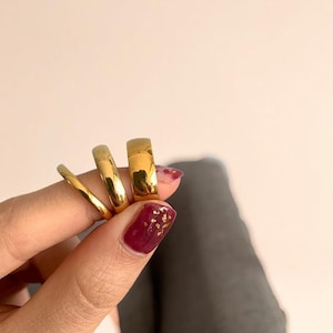 E.B.belle Anlauffrei 2 mm 4 mm 6 mm Edelstahl 18K Vergoldete Silberfarbe Knöchelring für Dame Minimalist Ringe für Frauen