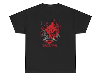 Camiseta con el logotipo de la banda samurái de Cyberpunk 2077
