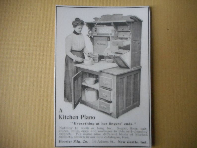 Magnet Hoosier Cabinet Vintage Ad