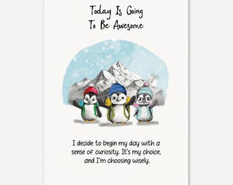 Póster de Eric el Pingüino (tamaño A4/A3/A5) - Papel mate de calidad de museo