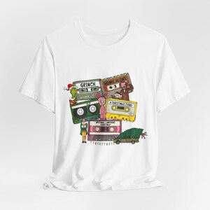 Retro Holiday Vibes T-Shirt: Christmas Graphic Tee, Music Lover Gift