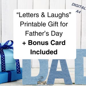 Día del Padre / Cartas y Risas / Regalo Imprimible para el Día del Padre / Tarjetas de Cupón + Ideas para Cartas / Tarjeta de Felicitación Extra / O. Roze
