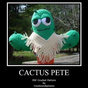 Cactus Pete PDF Crochet Pattern By CreationsByGems image 2