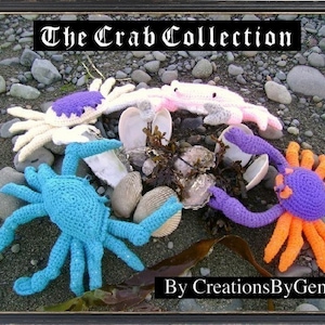 The Crab Collection PDF Crochet Patterns (set of 4)