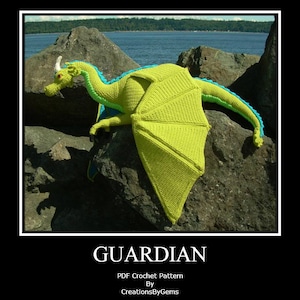 Guardian the Dragon PDF Crochet Pattern by CreationsByGems