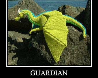 Guardian the Dragon PDF Crochet Pattern by CreationsByGems