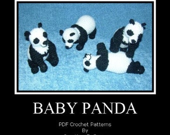Panda Bear Cubs PDF Crochet Patterns