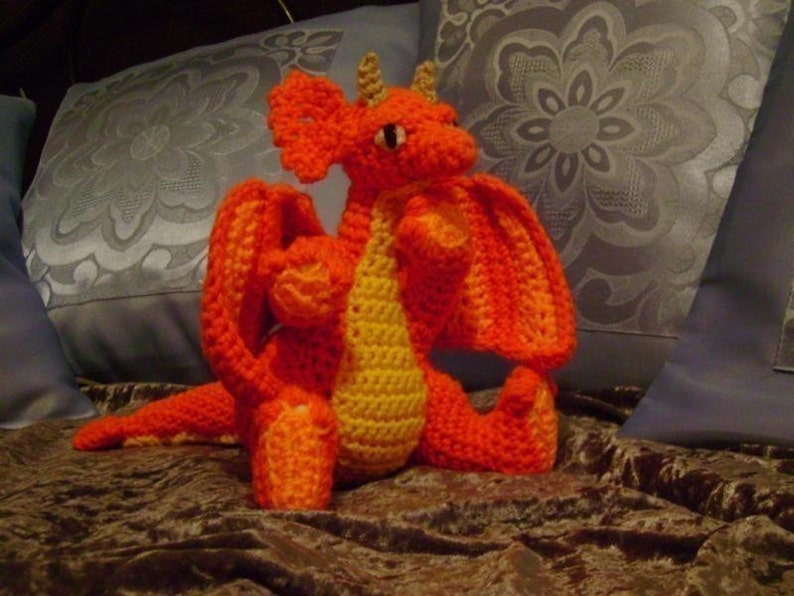 Baby Dragon PDF Crochet Pattern image 2