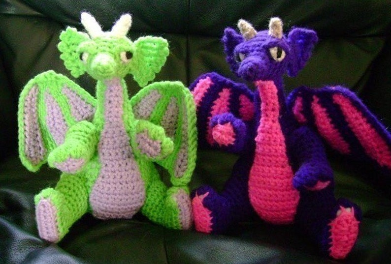 Baby Dragon PDF Crochet Pattern image 1