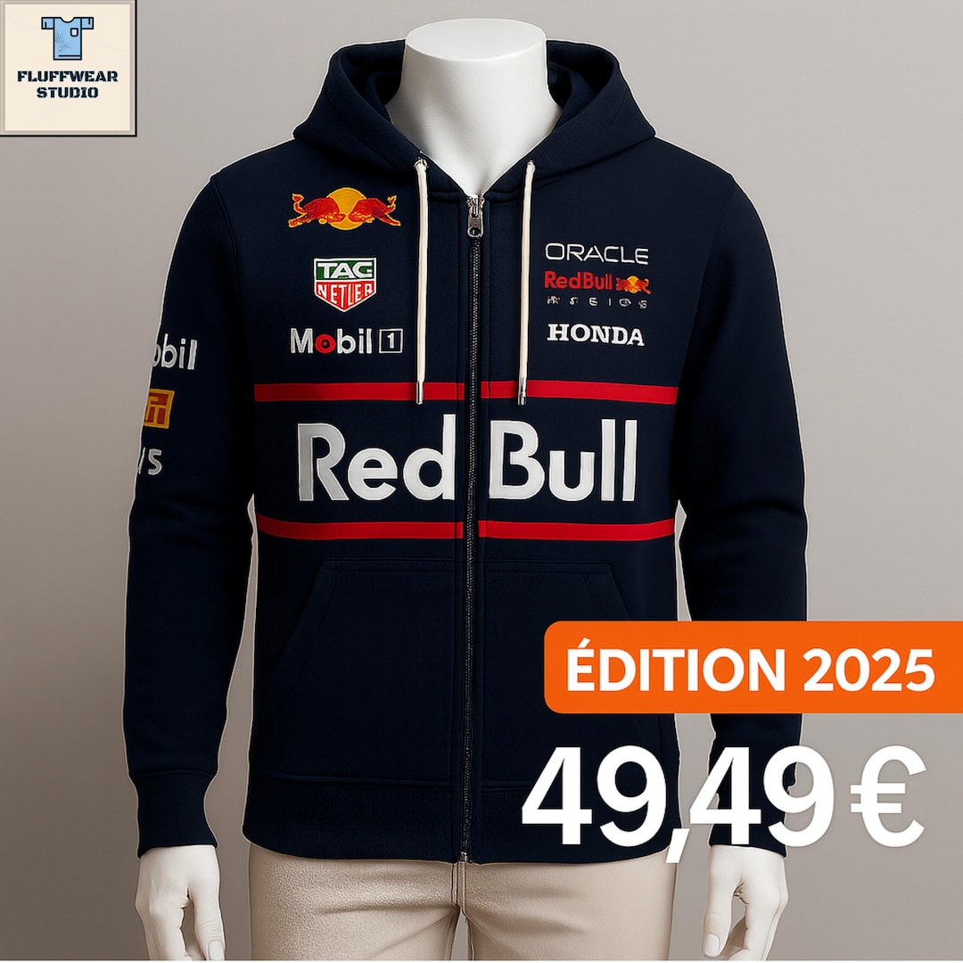 Red Bull Racing Jaqueta De Piloto De Corrida Jaqueta Com Zíper