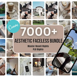 7000+ Faceless Reels Bundle, Videos, Faceless Marketing, Faceless Reels, Faceless Video, Aesthetic Reels, Digital Marketing, MRR/PLR, Canva