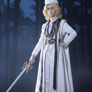 20 days to make - "We are accomplices", Code Geass Lelouch & C.C Cosplay Outfit Set, Custom Costume image 5