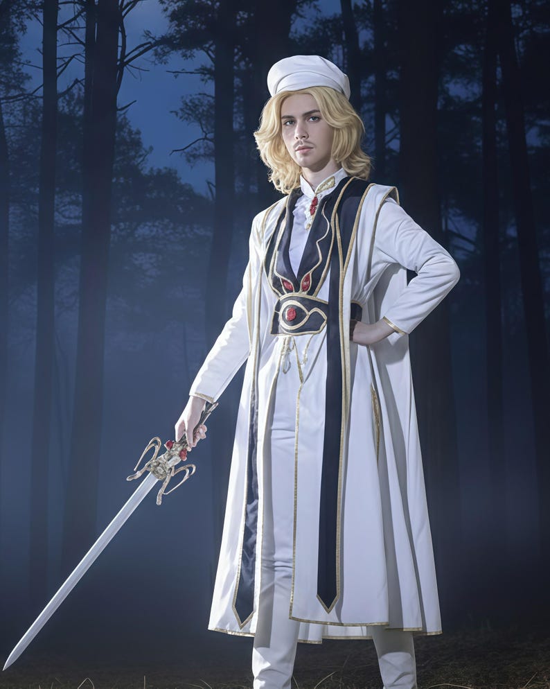 20 days to make - "We are accomplices", Code Geass Lelouch & C.C Cosplay Outfit Set, Custom Costume image 5