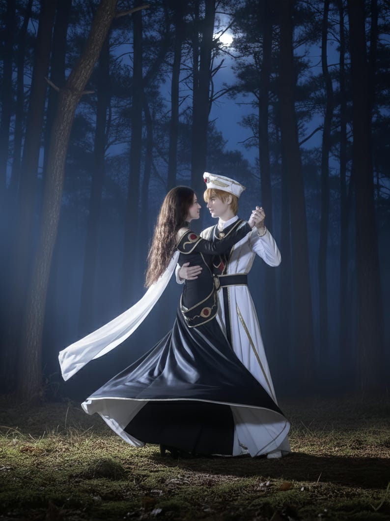 20 days to make - "We are accomplices", Code Geass Lelouch & C.C Cosplay Outfit Set, Custom Costume image 2
