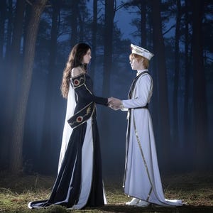 20 days to make - "We are accomplices", Code Geass Lelouch & C.C Cosplay Outfit Set, Custom Costume image 3