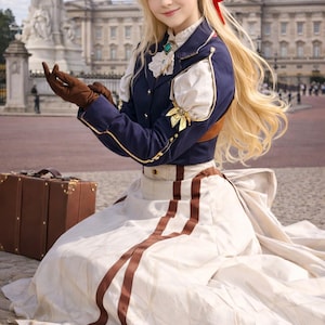 120 days to make - "I want to know what it means to love you" Violet Evergarden Tailor-made Cosplay Dress Set