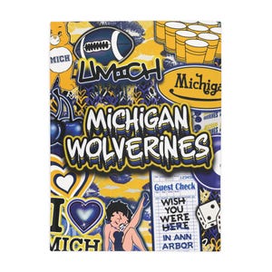 Michigan Wolverines Fleece Blanket: Cozy College Throw, Sports Fan Gift