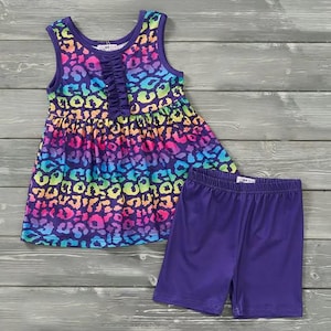 Neon Safari short set