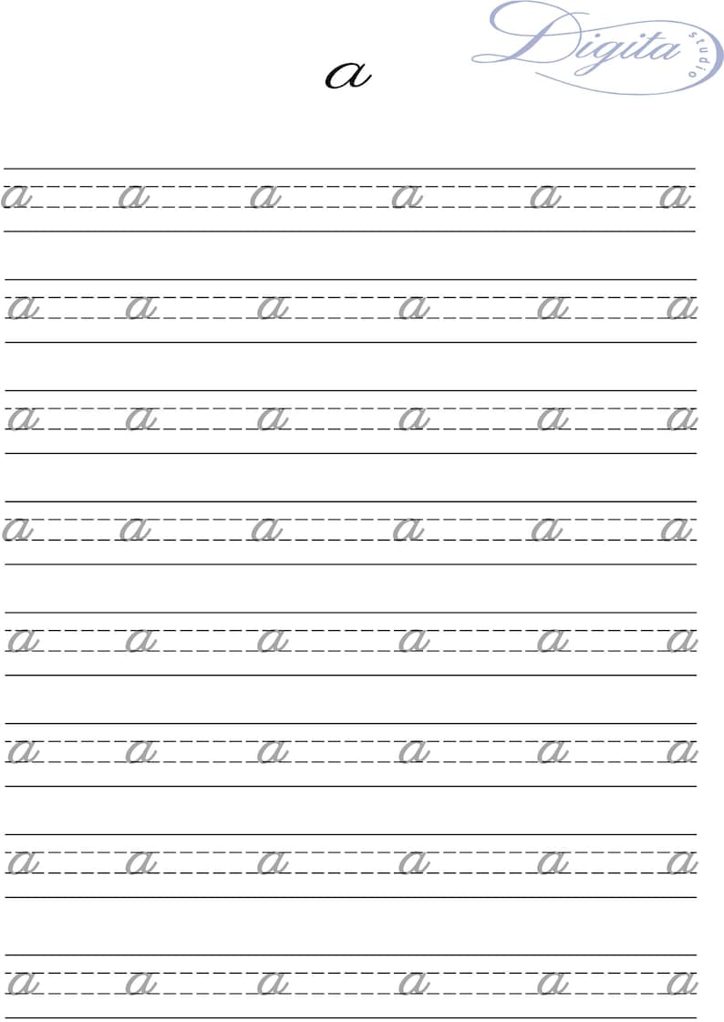 181 Calligraphy Printable Practice Sheets | Alphabet Tracing Worksheets ...