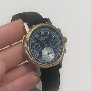 Buran VM Regulator Chronograph Watch | Russian Mechanical Movement | Vintage Soviet-Style Men’s Watch | Pre-Owned | Collectible