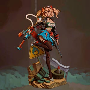 Burnice White from Zenless Zone Zero - STL File - Videogame