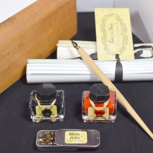 Basic Kalligraphie Starter Kit mit Dip Pen, Federn, Tinte, und Papier