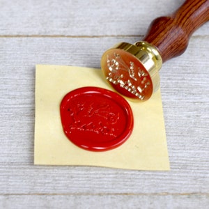 Welsh Dragon Wax Seal Stamp // Dragon Brass Stamp for Cosplay and LARP