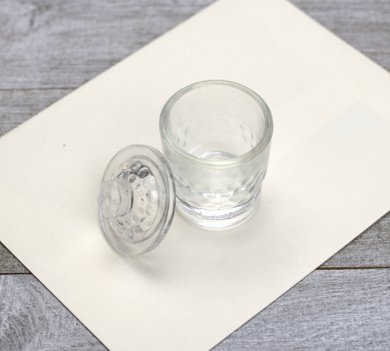 Glass Inkwell for Calligraphy Dip Pens and Quills, Desk Ink Well image 3