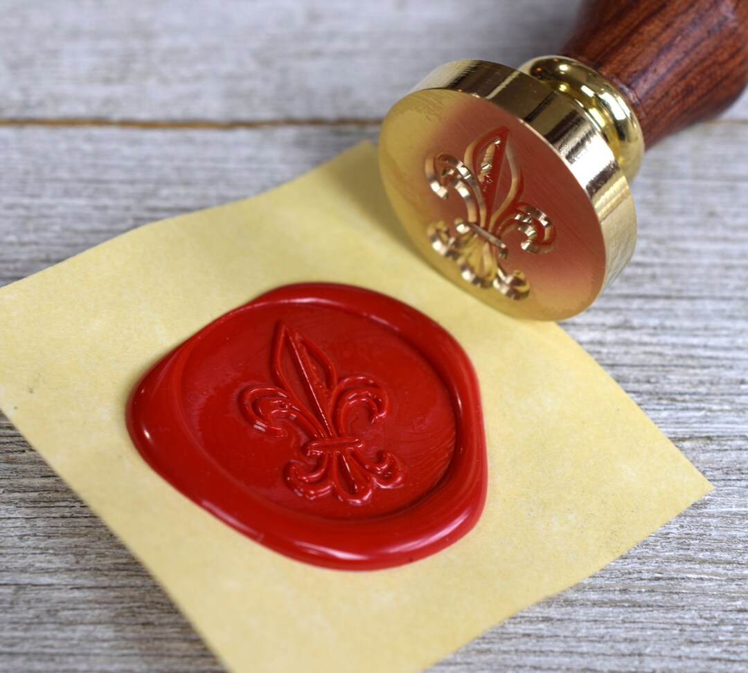 French Fleur De Lis Wax Seal Stamp // Boy Scout