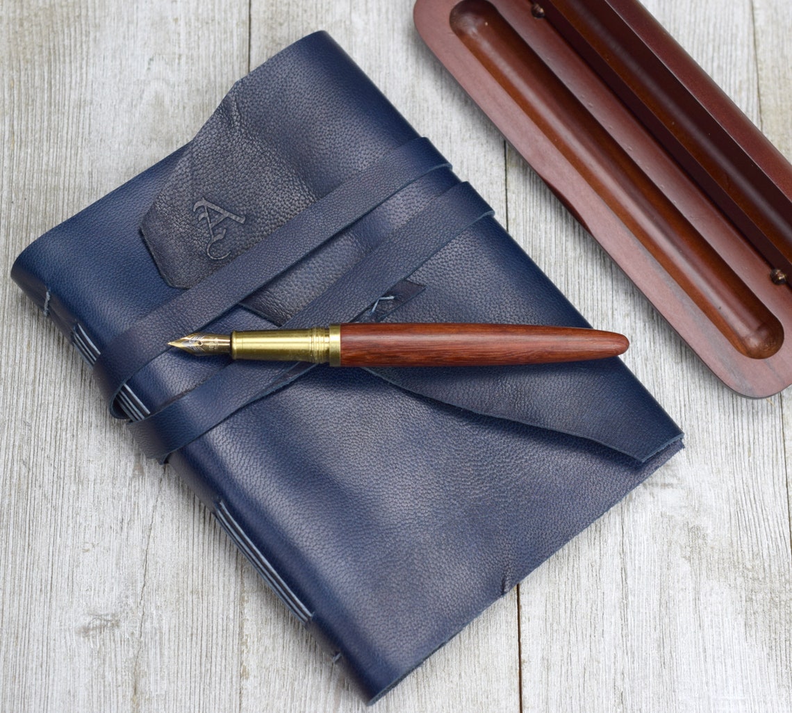 Fountain Pen and Journal Gift Set with Blotter and Gift Box Etsy