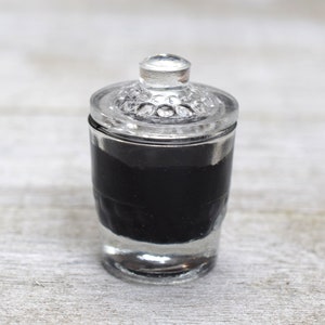 Glass Inkwell for Calligraphy Dip Pens and Quills, Desk Ink Well image 2