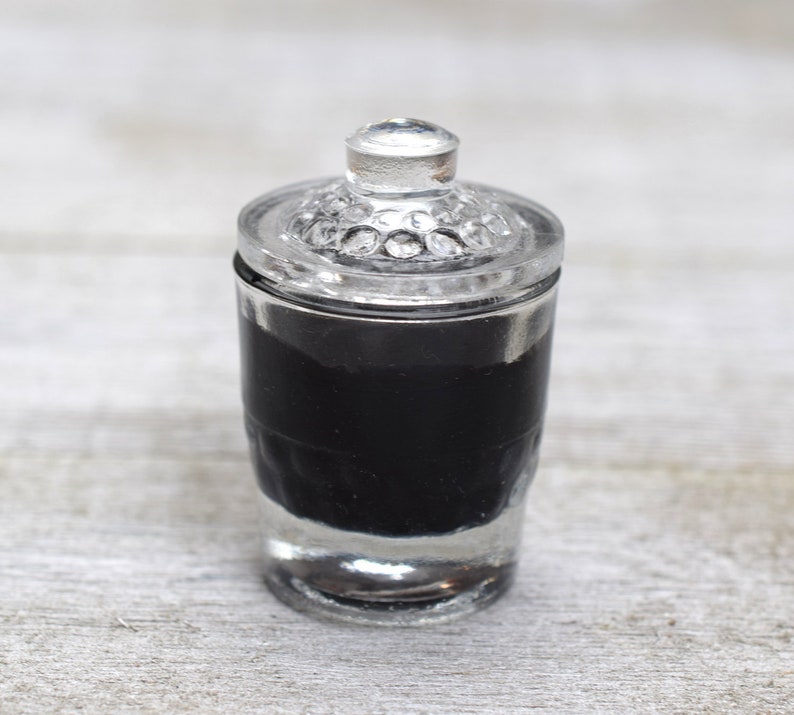 Glass Inkwell for Calligraphy Dip Pens and Quills, Desk Ink Well image 2