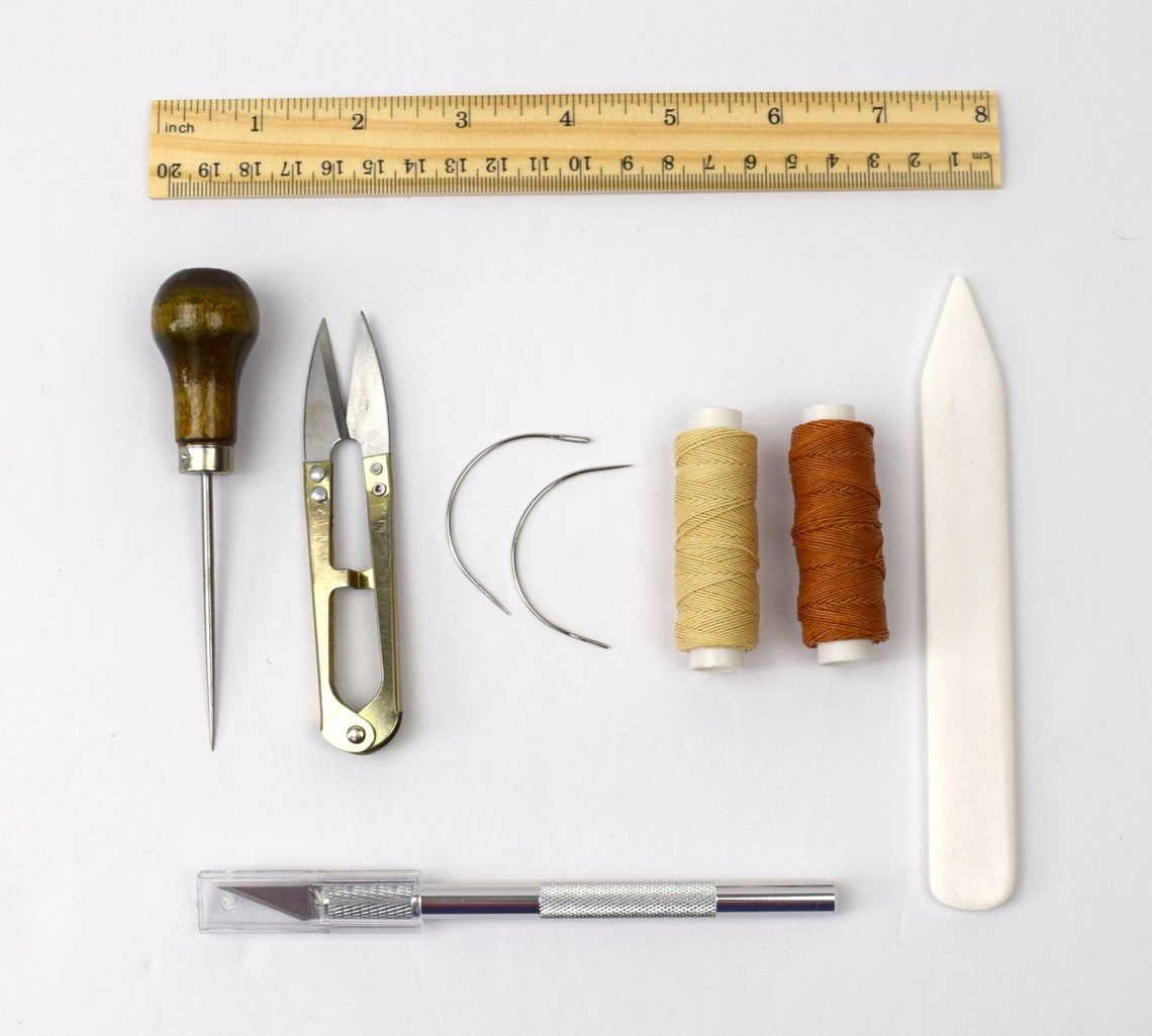 Bookbinding Tool Kit for Making Books Awl Bone Folder Etsy