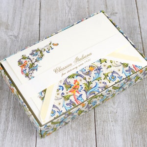 Rossi 1931 Italian Stationery - Birds Florentine Stationery Set