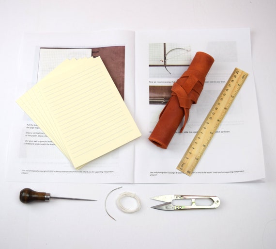 How to Make a Leather Journal  Bookbinding Tutorial For Beginners