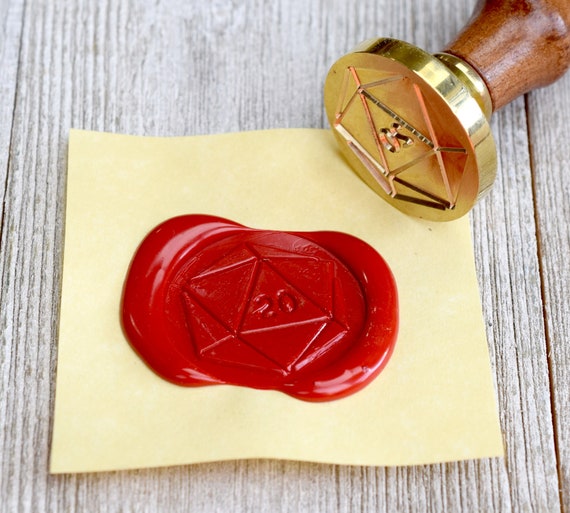 D20 Dice Wax Seal Stamp for RPG DND LARP Tabletop Game Craft Etsy