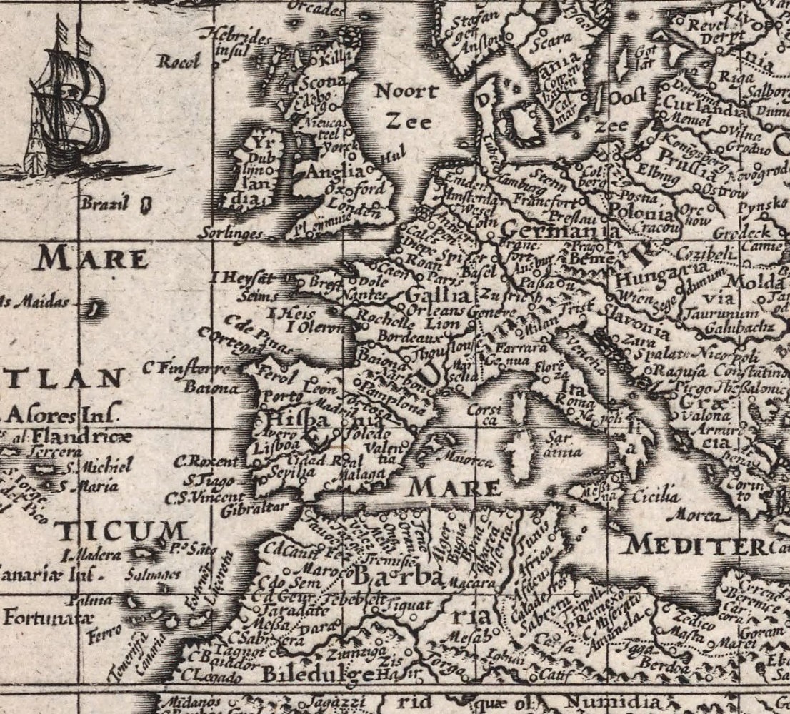 Antique World Map, 17th Century, Fine Art Reproduction MP024 - Etsy