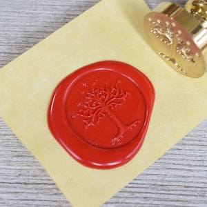 Tree of Life Wax Seal Stamp // Nature and Tree Brass Stamp