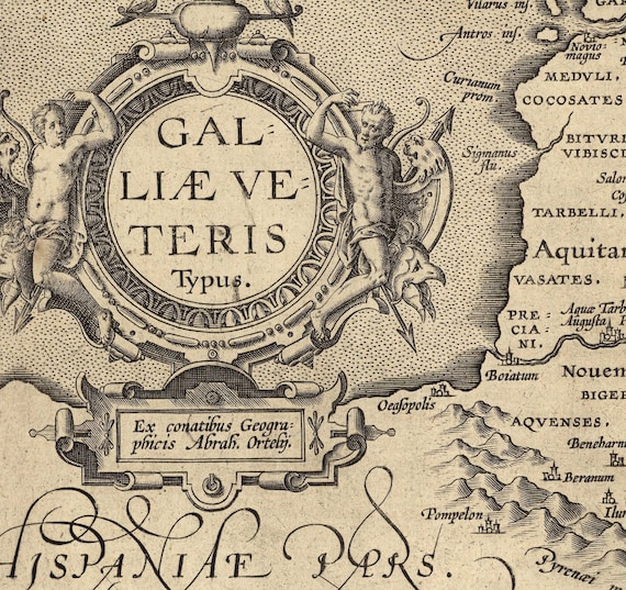 17 世紀のフランスのヴィンテージ地図、美術複製 MP021 - Etsy 日本