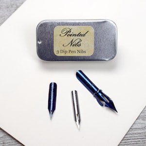 Spitze Kalligraphie Federn für Dip Pens und Halter, 3er Set, für moderne Kalligraphie und Zeichnen
