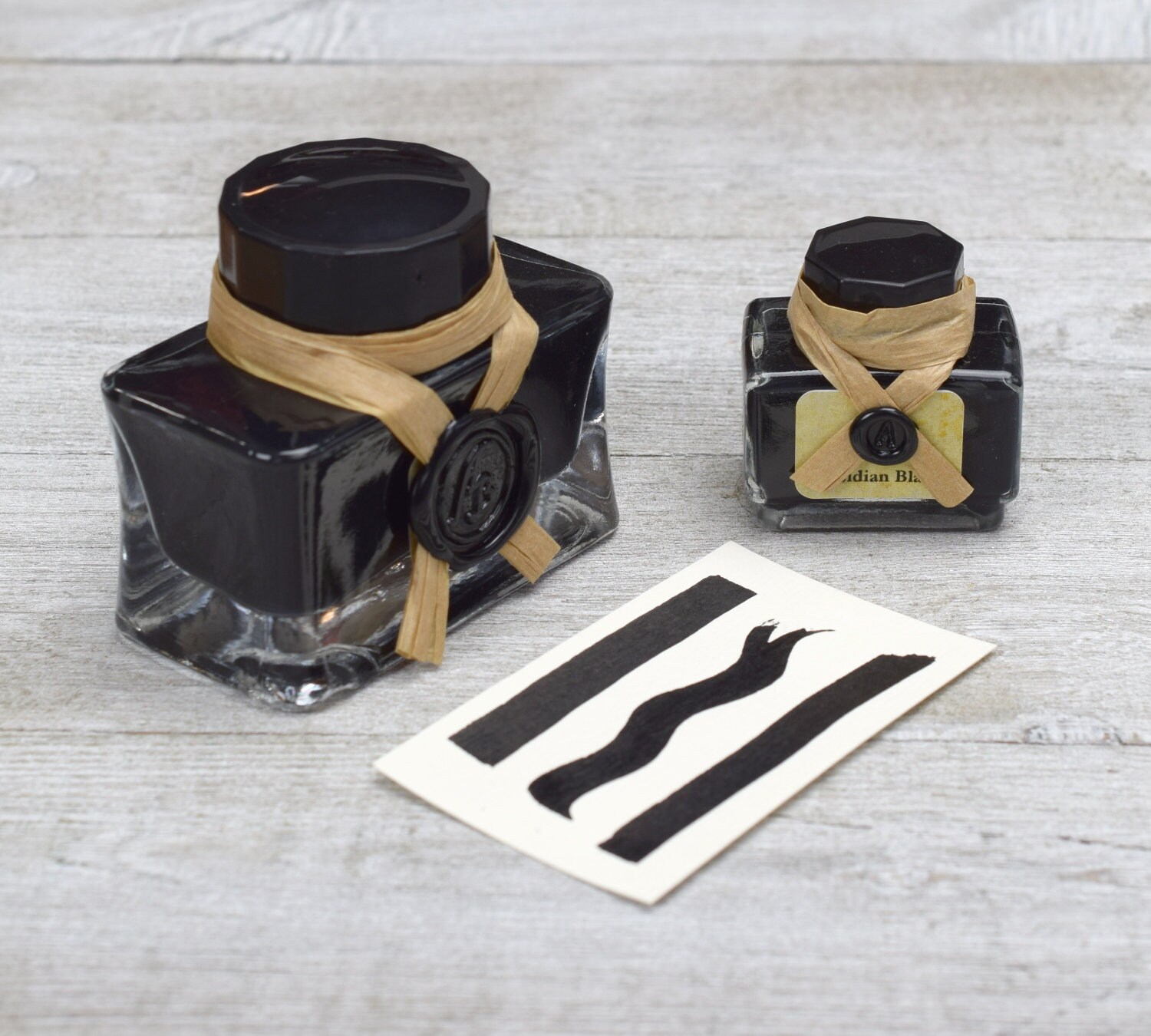 Deep Black Calligraphy Ink for Quills and Dip Pens Sumi Ink | Etsy