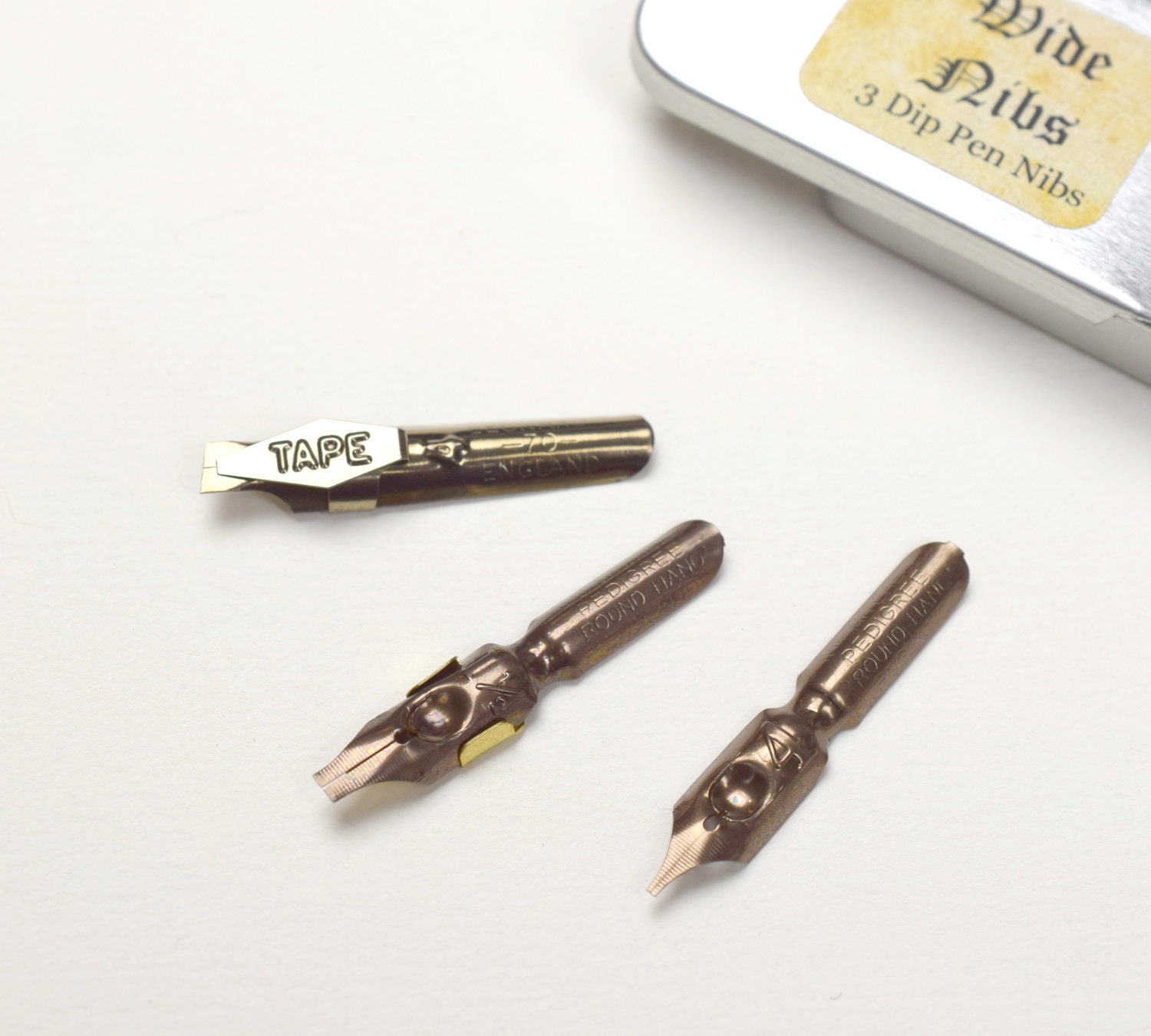 Wide Calligraphy Nibs With Broad Tips for Dip Pens and Holders