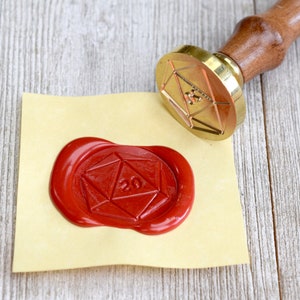 W20 Würfel Stempel Siegel für RPG DND LARP Tabletop Spiel Bastelprojekte