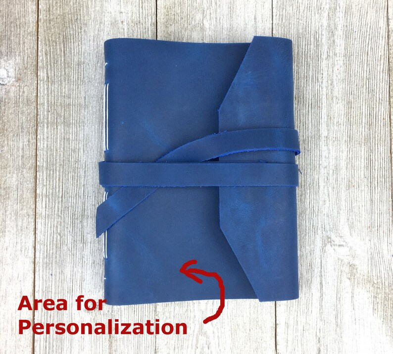 Custom Leather Journal With Lined Paper // Handmade Notebook Etsy