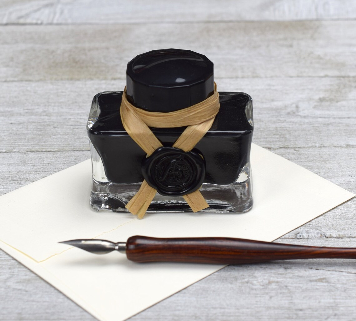 Set of 5 Calligraphy Inks for Quills and Dip Pens Writing Ink Etsy