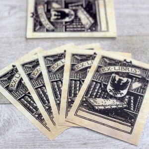 Medieval Book Plates: Set of 24 Heraldic Bookplates With Shield and ...