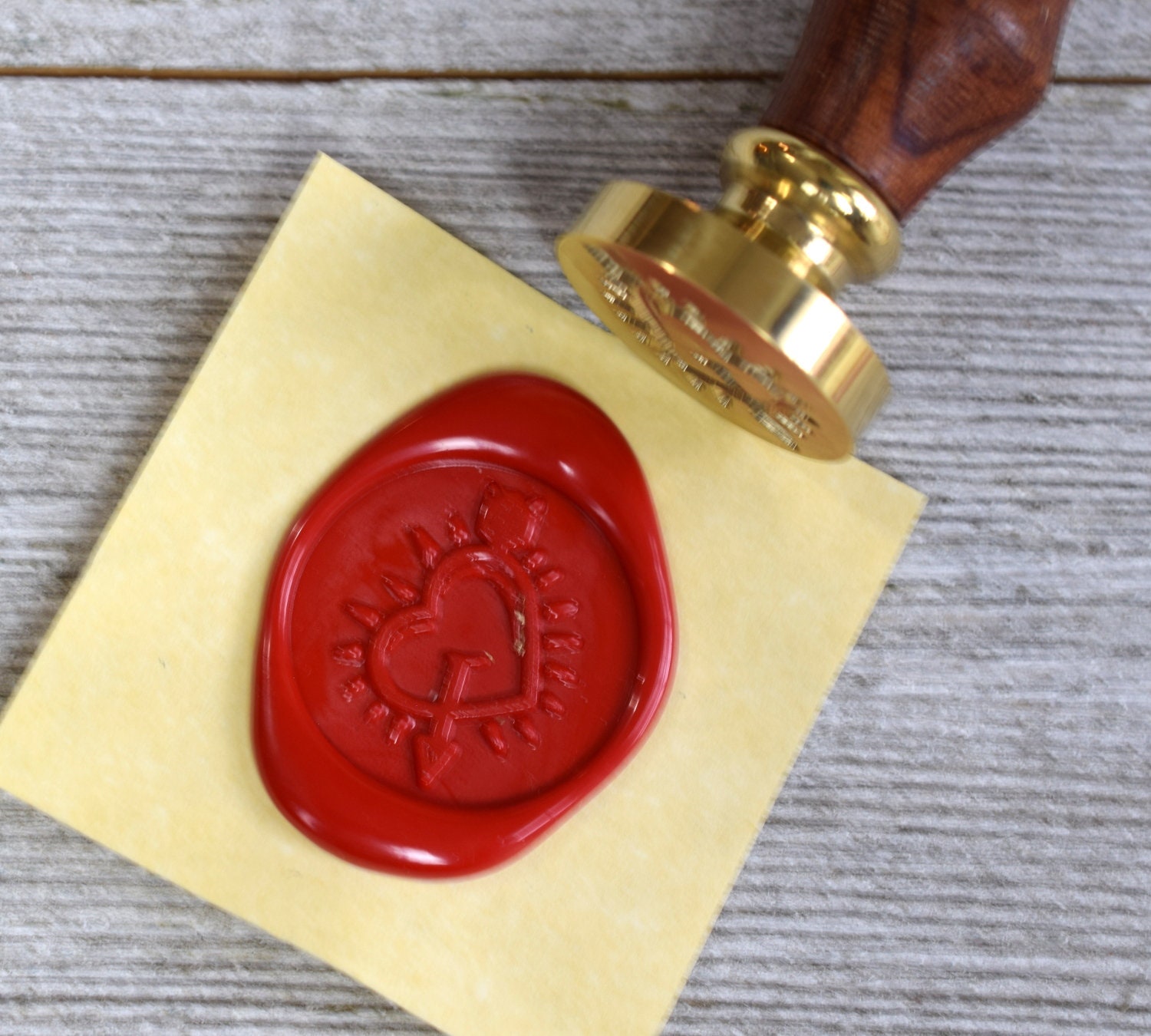 Alphabet Letter Wax Seal Stamp // Cursive Script Calligraphy Initial  Monogram Brass Stamp 